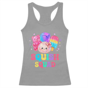 Squish Squad Kawaii Glitter Dumpling and Candy Graphic Racerback Tank Top Cute Gummy Bear Popsicle