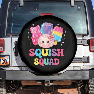 Squish Squad Kawaii Glitter Dumpling and Candy Graphic Spare Tire Cover Cute Gummy Bear Popsicle