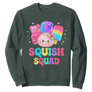 Squish Squad Kawaii Glitter Dumpling and Candy Graphic Sweatshirt Cute Gummy Bear Popsicle