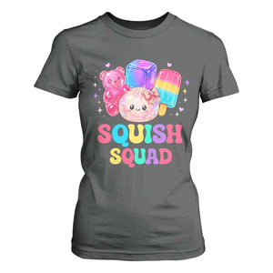 Squish Squad Kawaii Glitter Dumpling and Candy Graphic T Shirt For Women Cute Gummy Bear Popsicle