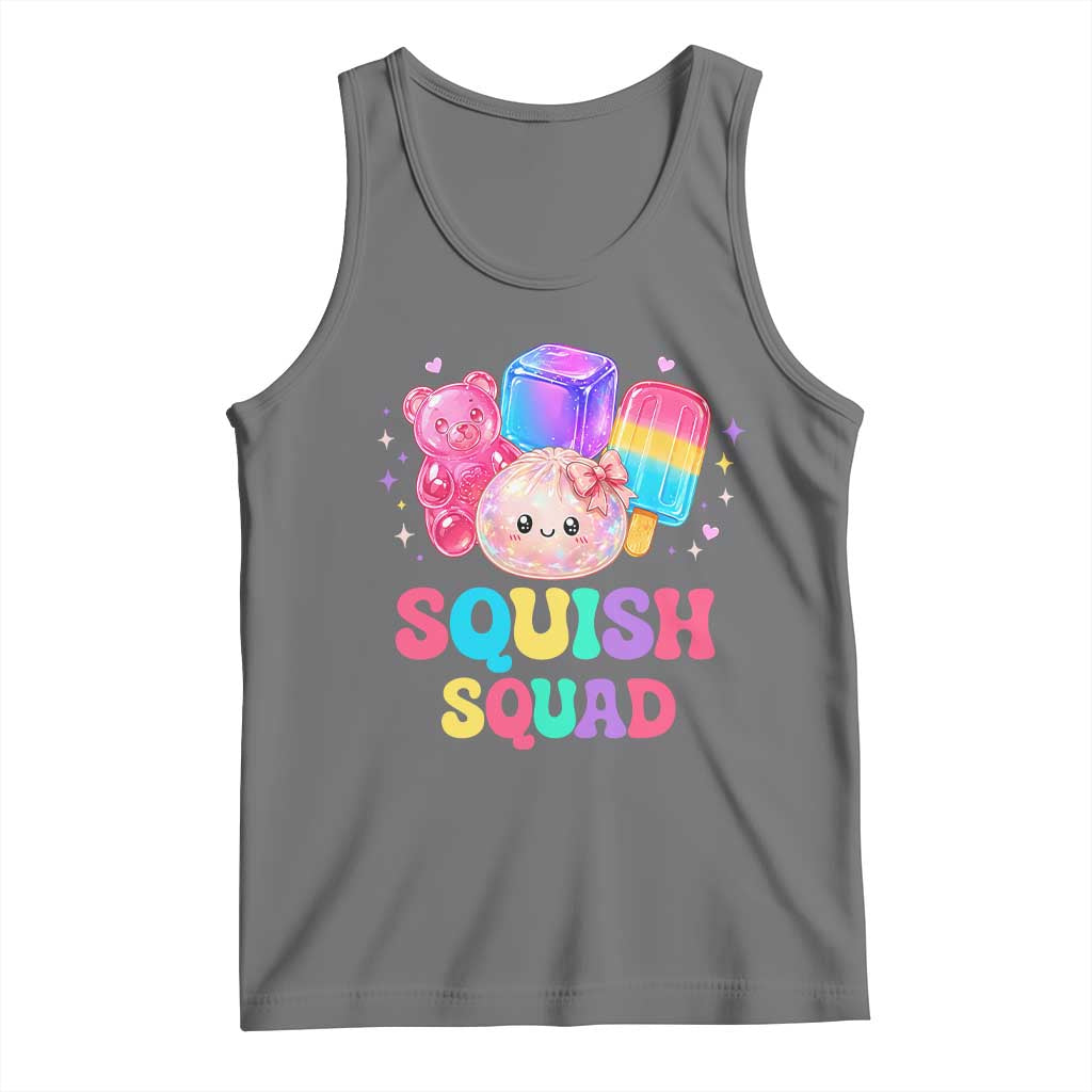 Squish Squad Kawaii Glitter Dumpling and Candy Graphic Tank Top Cute Gummy Bear Popsicle