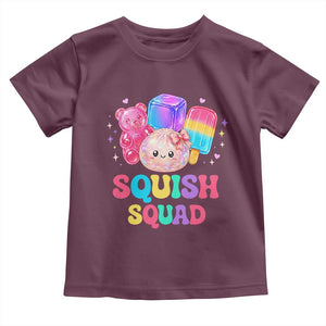 Squish Squad Kawaii Glitter Dumpling and Candy Graphic Toddler T Shirt Cute Gummy Bear Popsicle