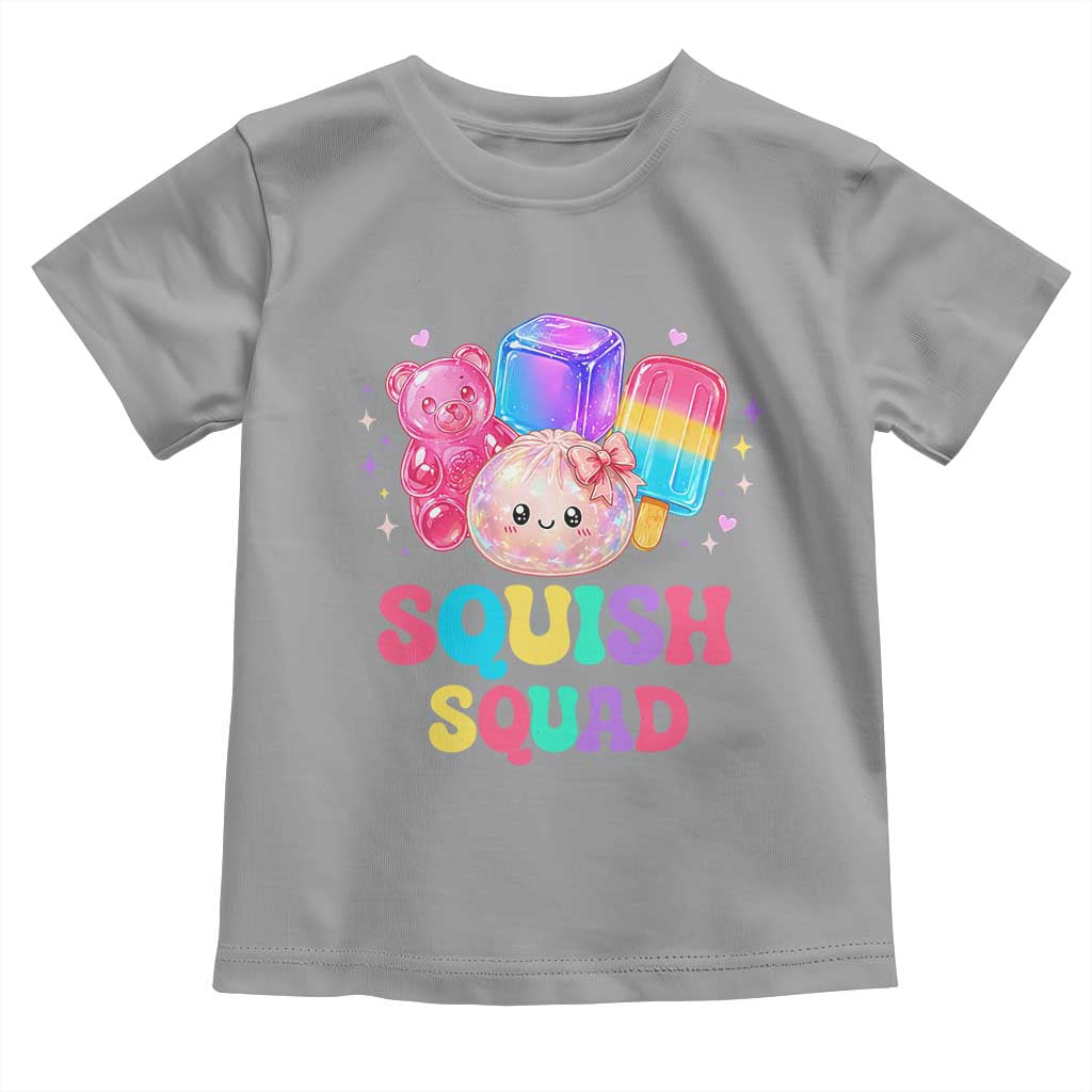 Squish Squad Kawaii Glitter Dumpling and Candy Graphic Toddler T Shirt Cute Gummy Bear Popsicle