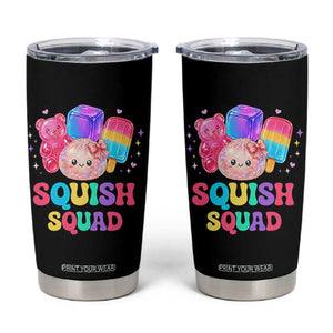 Squish Squad Kawaii Glitter Dumpling and Candy Graphic Tumbler Cup Cute Gummy Bear Popsicle