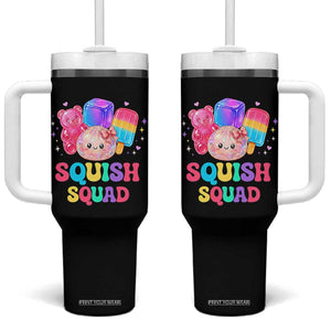 Squish Squad Kawaii Glitter Dumpling and Candy Graphic Tumbler With Handle Cute Gummy Bear Popsicle