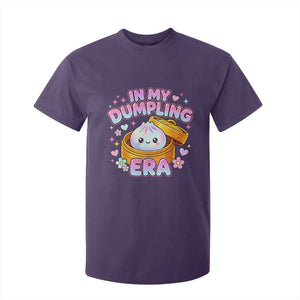 In My Dumpling Era Kawaii Pastel Graphic T Shirt For Kid Retro Groovy Glitter Bao Steamer Basket