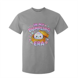 In My Dumpling Era Kawaii Pastel Graphic T Shirt For Kid Retro Groovy Glitter Bao Steamer Basket
