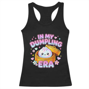 In My Dumpling Era Kawaii Pastel Graphic Racerback Tank Top Retro Groovy Glitter Bao Steamer Basket