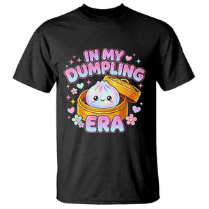 In My Dumpling Era Kawaii Pastel Graphic T Shirt Retro Groovy Glitter Bao Steamer Basket