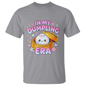 In My Dumpling Era Kawaii Pastel Graphic T Shirt Retro Groovy Glitter Bao Steamer Basket