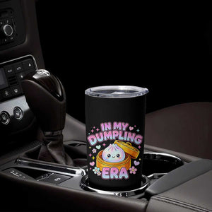 In My Dumpling Era Kawaii Pastel Graphic Tumbler Cup Retro Groovy Glitter Bao Steamer Basket