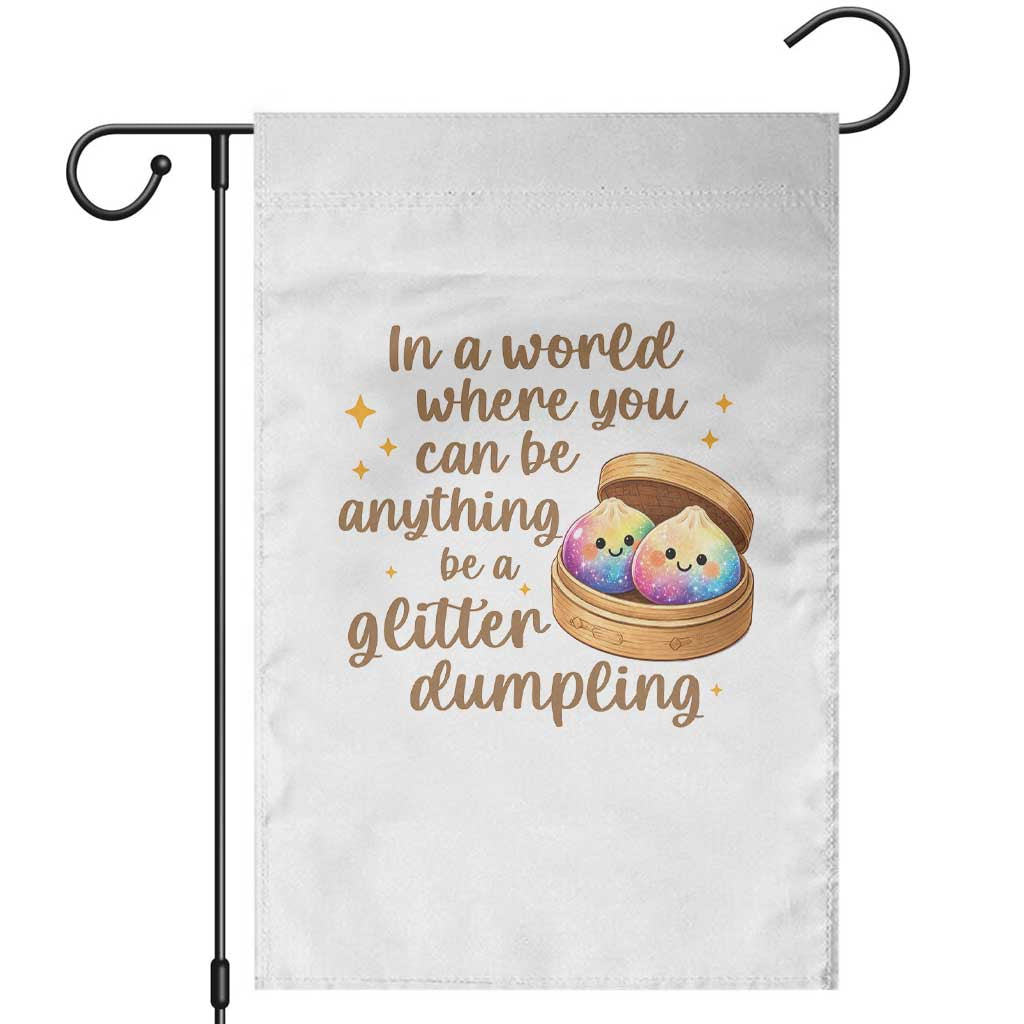 Be A Glitter Dumpling Kawaii Graphic Garden Flag In A World Squish Squad Mystery Box TS02 White Print Your Wear