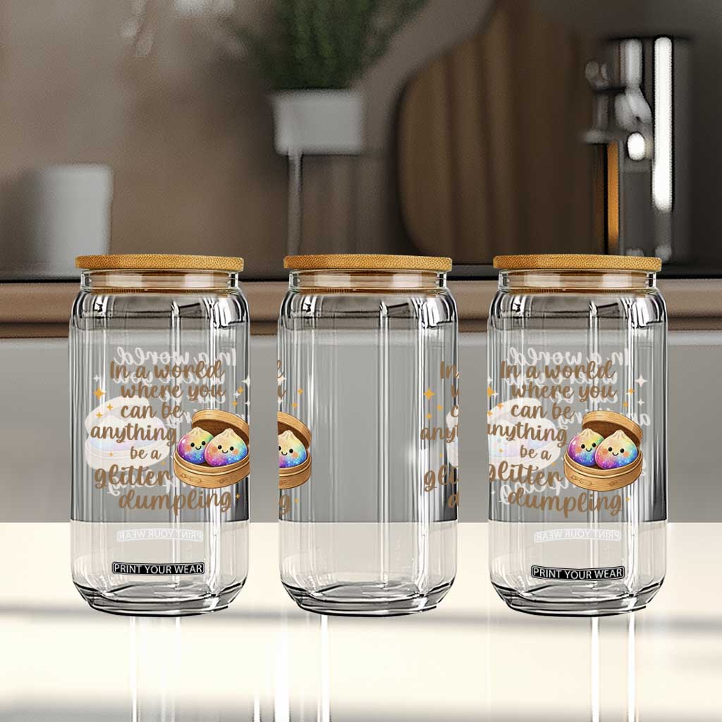 Be A Glitter Dumpling Kawaii Graphic Glass Can In A World Squish Squad Mystery Box