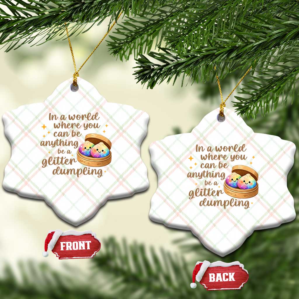 Be A Glitter Dumpling Kawaii Graphic Ceramic Ornament In A World Squish Squad Mystery Box