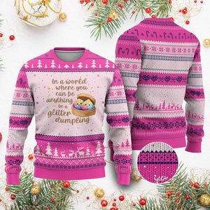 Be A Glitter Dumpling Kawaii Graphic Ugly Christmas Sweater In A World Squish Squad Mystery Box