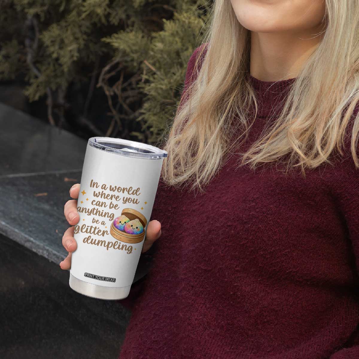 Be A Glitter Dumpling Kawaii Graphic Tumbler Cup In A World Squish Squad Mystery Box