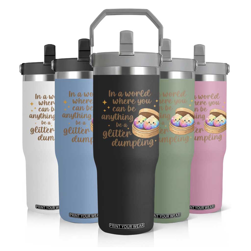 Be A Glitter Dumpling Kawaii Graphic Flip Straw Tumbler In A World Squish Squad Mystery Box