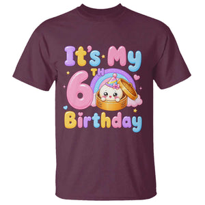 Its My 6th Birthday Kawaii Glitter Dumpling Graphic T Shirt Cute 6 Years Old Rainbow Bday Girl Party