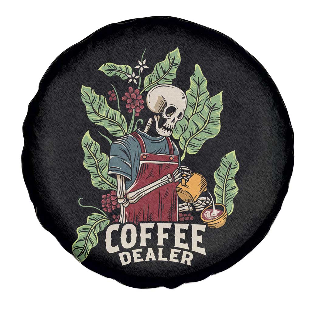 Skeleton Barista Spare Tire Cover Coffee Dealer Latte Lover TS02 Print Your Wear