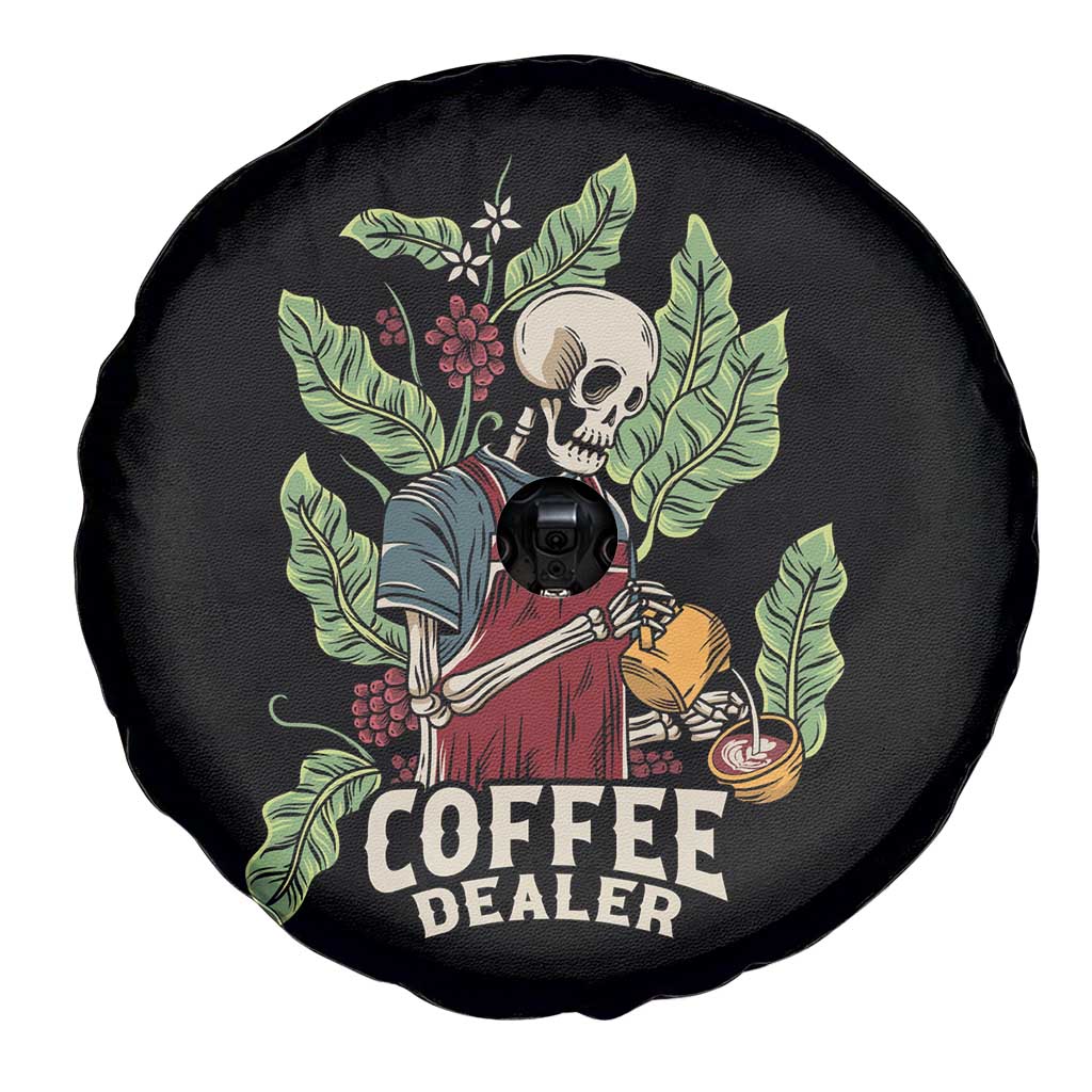 Skeleton Barista Spare Tire Cover Coffee Dealer Latte Lover TS02 Print Your Wear