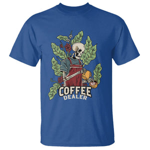 Skeleton Barista T Shirt Coffee Dealer Latte Lover TS02 Royal Blue Printyourwear