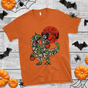 Halloween Skeleton Riding Dinosaur Funny Scary Pumpkin T Shirt TS02 Printyourwear