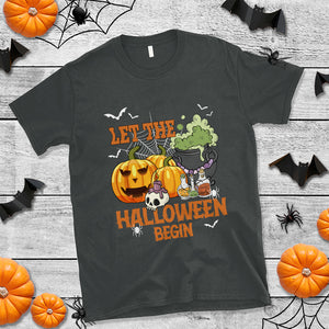 Let The Halloween Begin Scary Pumpkin Halloween Costume T Shirt TS02 Printyourwear