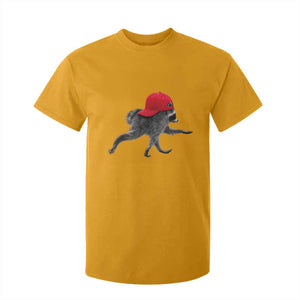 Funny Jimothy Raccoon Wearing Red Cap Graphic T Shirt For Kid Viral Seattle Trash Panda Feral Legend