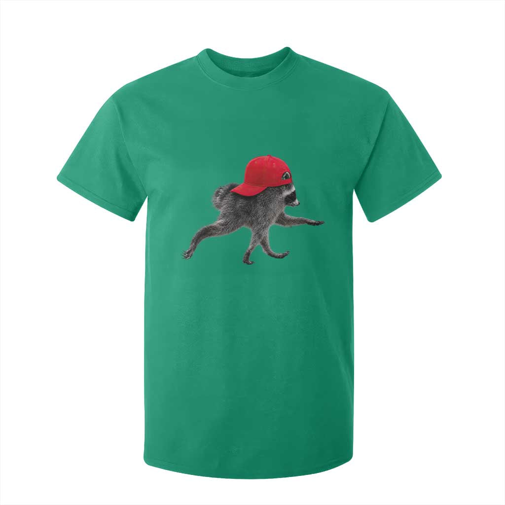 Funny Jimothy Raccoon Wearing Red Cap Graphic T Shirt For Kid Viral Seattle Trash Panda Feral Legend