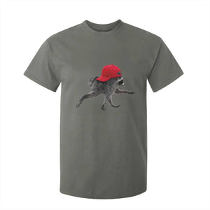 Funny Jimothy Raccoon Wearing Red Cap Graphic T Shirt For Kid Viral Seattle Trash Panda Feral Legend