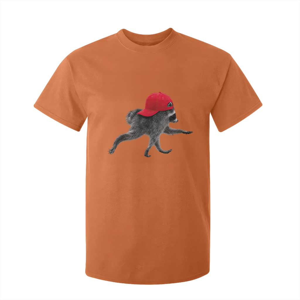 Funny Jimothy Raccoon Wearing Red Cap Graphic T Shirt For Kid Viral Seattle Trash Panda Feral Legend