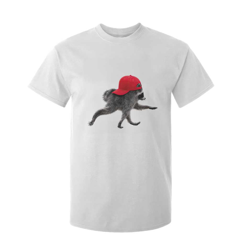 Funny Jimothy Raccoon Wearing Red Cap Graphic T Shirt For Kid Viral Seattle Trash Panda Feral Legend