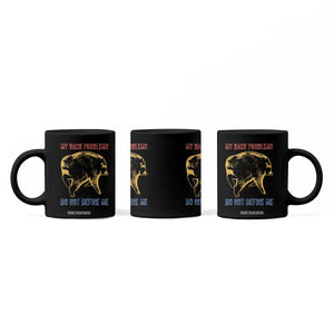 Funny Jimothy Meme Back Pain Humor Coffee Mug My Back Problems Do Not Define Me Viral Seattle Raccoon