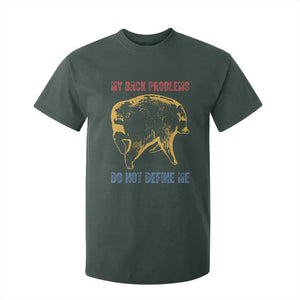 Funny Jimothy Meme Back Pain Humor T Shirt For Kid My Back Problems Do Not Define Me Viral Seattle Raccoon