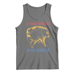 Funny Jimothy Meme Back Pain Humor Tank Top My Back Problems Do Not Define Me Viral Seattle Raccoon