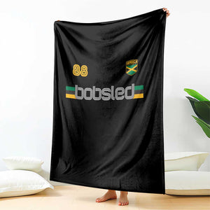 Jamaica Bobsled 1988 Sports Jersey Style Throw Blanket Retro Winter Games Team Island Jamaican Pride