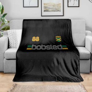 Jamaica Bobsled 1988 Sports Jersey Style Throw Blanket Retro Winter Games Team Island Jamaican Pride