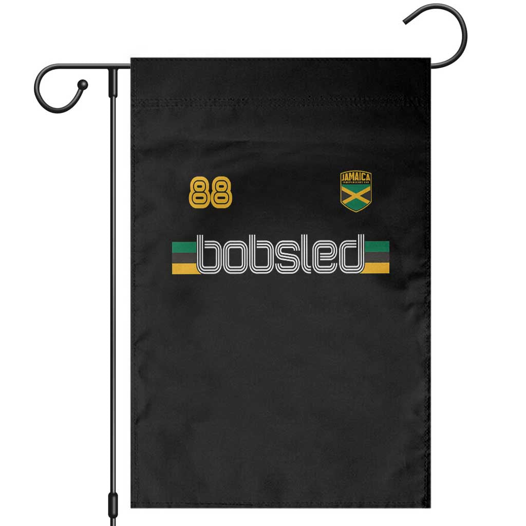 Jamaica Bobsled 1988 Sports Jersey Style Garden Flag Retro Winter Games Team Island Jamaican Pride TS02 Black Print Your Wear