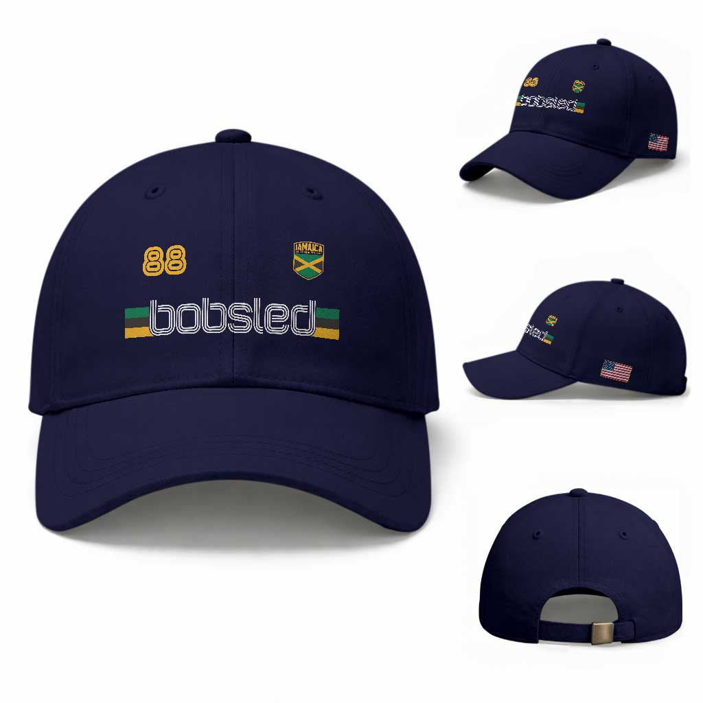 Jamaica Bobsled 1988 Sports Jersey Style Baseball Cap Retro Winter Games Team Island Jamaican Pride