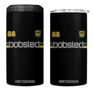 Jamaica Bobsled 1988 Sports Jersey Style 4 in 1 Can Cooler Tumbler Retro Winter Games Team Island Jamaican Pride