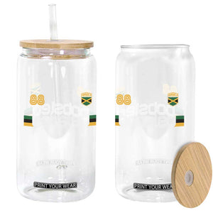 Jamaica Bobsled 1988 Sports Jersey Style Glass Can Retro Winter Games Team Island Jamaican Pride