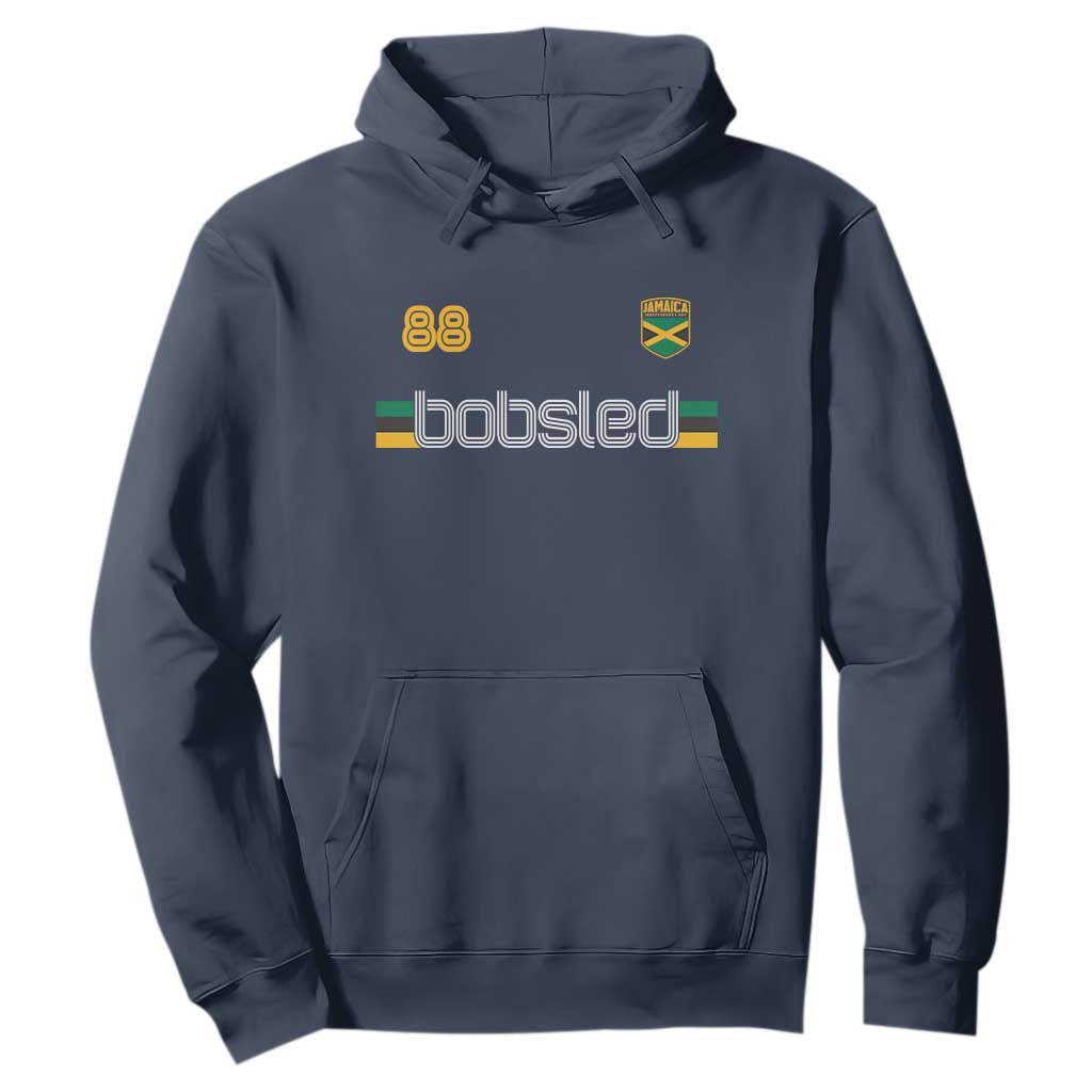 Jamaica Bobsled 1988 Sports Jersey Style Hoodie Retro Winter Games Team Island Jamaican Pride