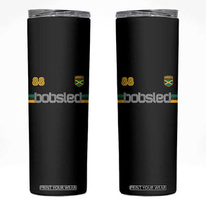 Jamaica Bobsled 1988 Sports Jersey Style Skinny Tumbler Retro Winter Games Team Island Jamaican Pride