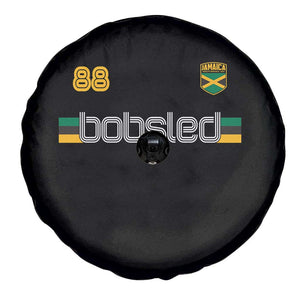Jamaica Bobsled 1988 Sports Jersey Style Spare Tire Cover Retro Winter Games Team Island Jamaican Pride