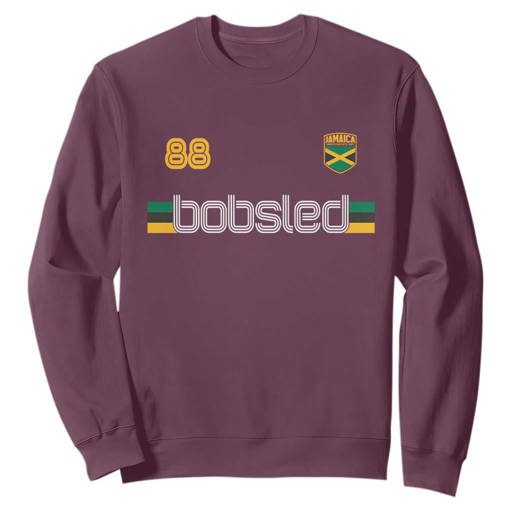 Jamaica Bobsled 1988 Sports Jersey Style Sweatshirt Retro Winter Games Team Island Jamaican Pride