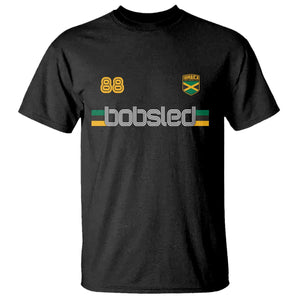 Jamaica Bobsled 1988 Sports Jersey Style T Shirt Retro Winter Games Team Island Jamaican Pride