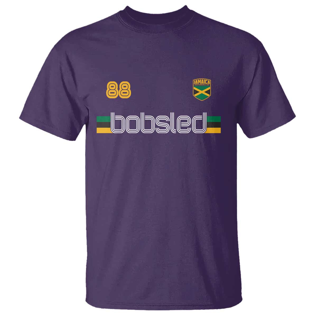 Jamaica Bobsled 1988 Sports Jersey Style T Shirt Retro Winter Games Team Island Jamaican Pride