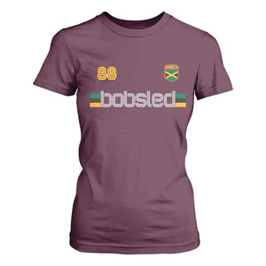 Jamaica Bobsled 1988 Sports Jersey Style T Shirt For Women Retro Winter Games Team Island Jamaican Pride