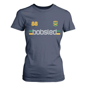 Jamaica Bobsled 1988 Sports Jersey Style T Shirt For Women Retro Winter Games Team Island Jamaican Pride