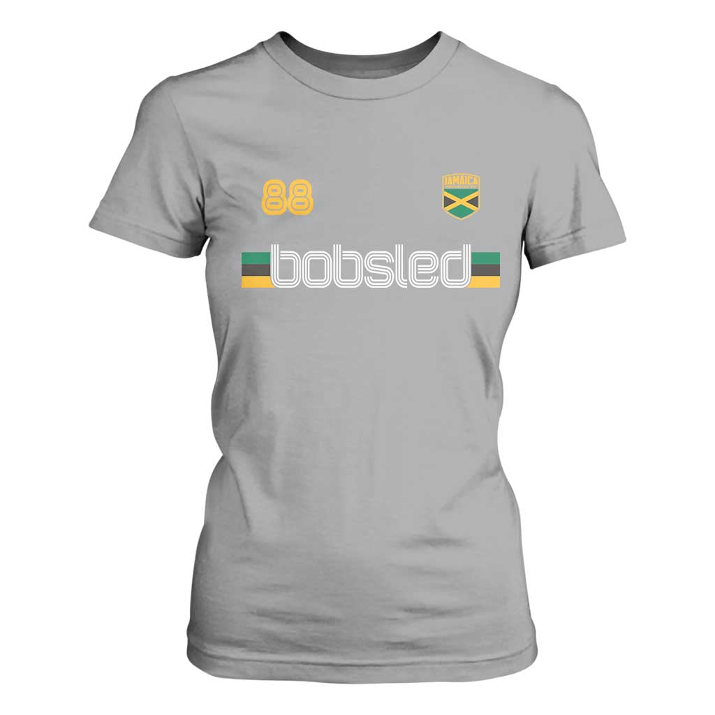 Jamaica Bobsled 1988 Sports Jersey Style T Shirt For Women Retro Winter Games Team Island Jamaican Pride